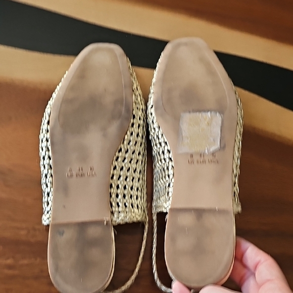Primark Metallic Woven Flats - Picture 4 of 8